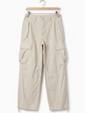 Aritzia TNA Khaki High-Waisted Supply Cargo Pants